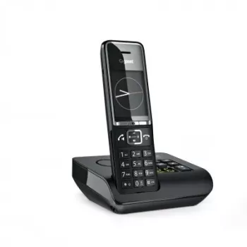 Gigaset Comfort 550A Schnurlostelefon mit Anrufbeantworter, Schwarz