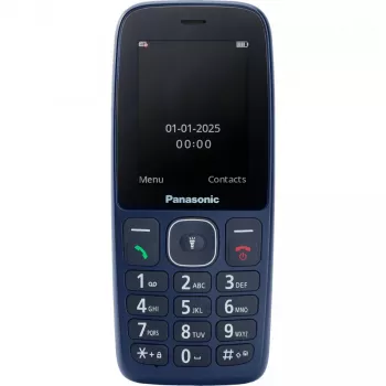 Panasonic KX-TF400EXC Blue Feature Phone mit großen Tasten und SOS-Taste