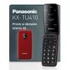 PANASONIC KX-TU410EXR Clamshell Mobiltelefon - Rot