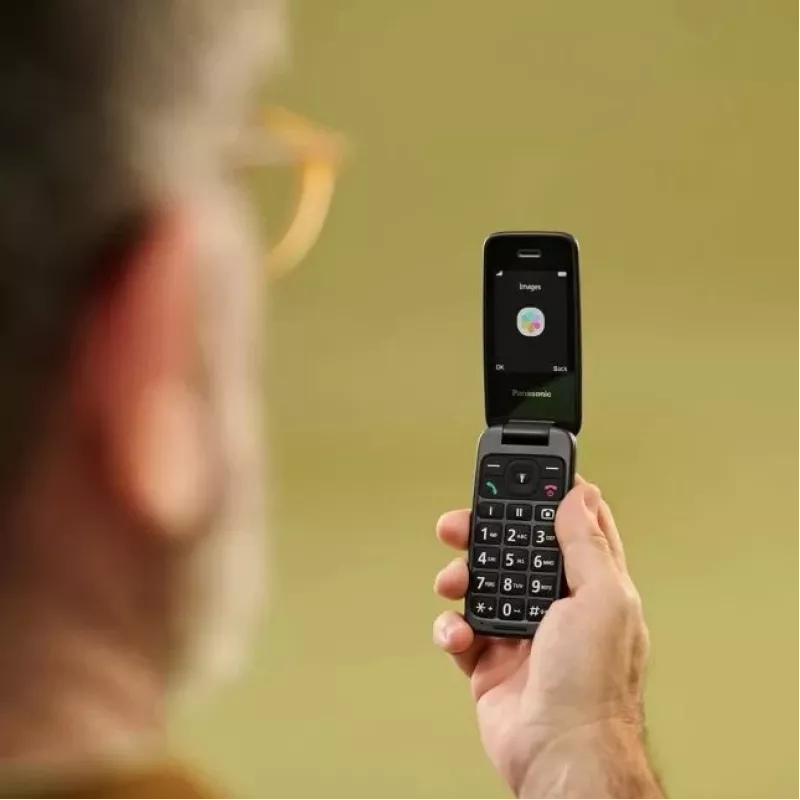 Panasonic KX-TU410EXB Mobiltelefon Klapphandy Schwarz