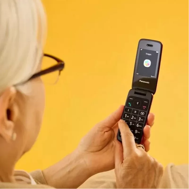 Panasonic KX-TU410EXB Mobiltelefon Klapphandy Schwarz