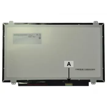 2-Power 14,0 Zoll HD Glänzender Laptop-LCD-Bildschirm mit Halterungen - 1366x768 - 40-Pin LVDS