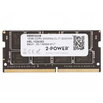 2-POWER MEM5504B 16 GB DDR4 2400 MHz SODIMM Laptop RAM Modul