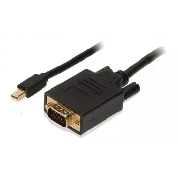 2-Power CAB0027A Mini DisplayPort auf VGA Video Adapter Kabel 1m Schwarz