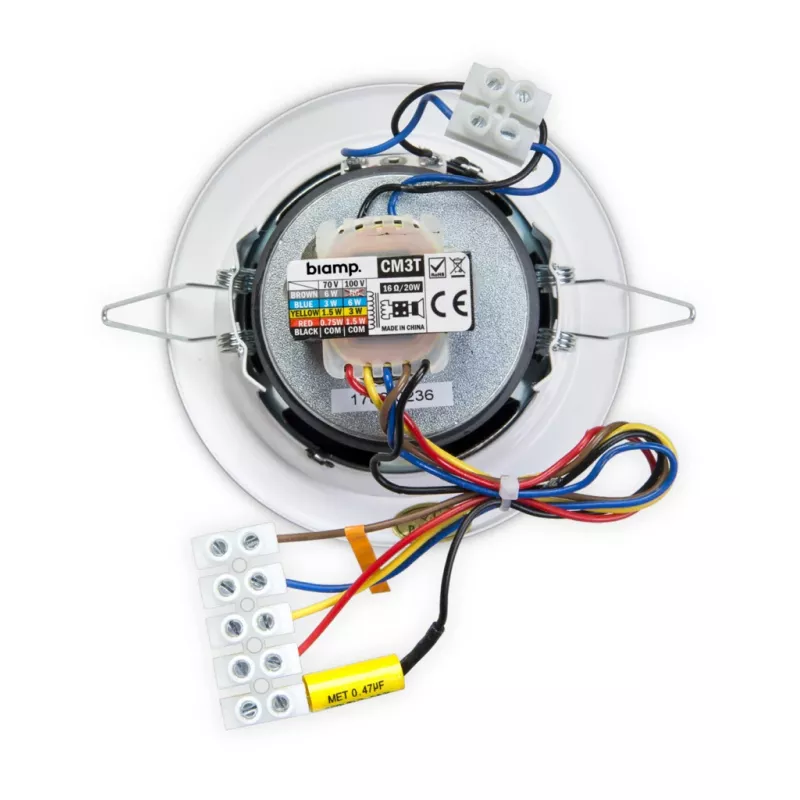 Biamp CM3T 2-Wege-Deckenlautsprecher - Weiß (RAL 9010)