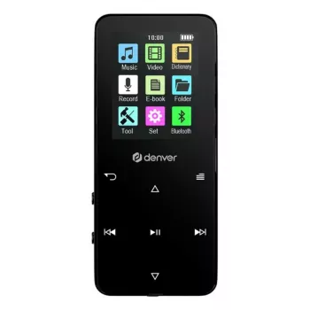 Denver MP-1830B Schwarz MP4-Player mit Bluetooth, 1,8-Zoll-Display, 4 GB, Schwarz