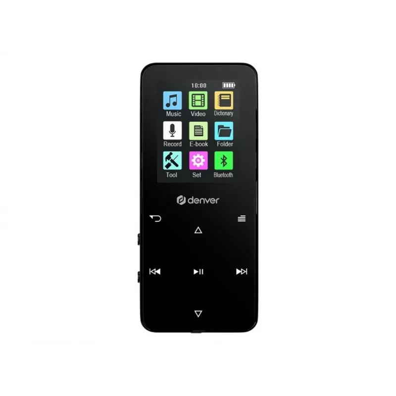 Denver MP-1830B Schwarz MP4-Player mit Bluetooth, 1,8-Zoll-Display, 4 GB, Schwarz