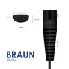 AKYGA Netzteil für Braun Rasierer, AC 100-240V auf DC 5,9V 600mA, EU-Stecker, Schwarz