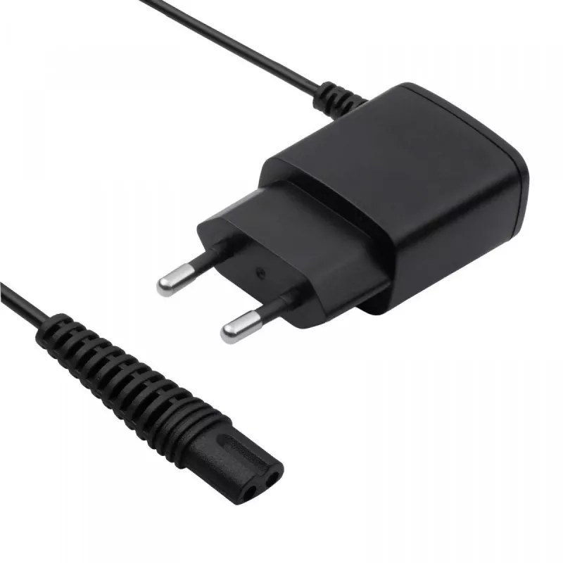 AKYGA Netzteil für Braun Rasierer, AC 100-240V auf DC 5,9V 600mA, EU-Stecker, Schwarz