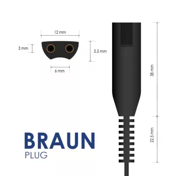 AKYGA Netzteil für Braun Epilierer - 12V 400mA AC/DC Adapter