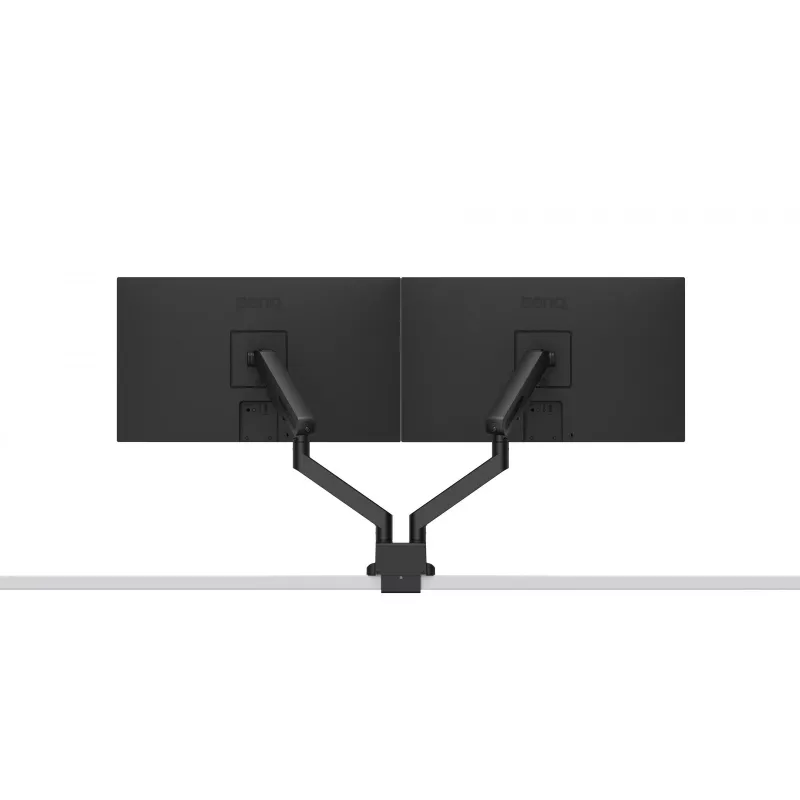BENQ BDL01 Single Monitor Arm für 17-32 Zoll Bildschirme, Tischklemme/Durchführungsmontage, VESA 75x100, Gasfeder, Schwarz