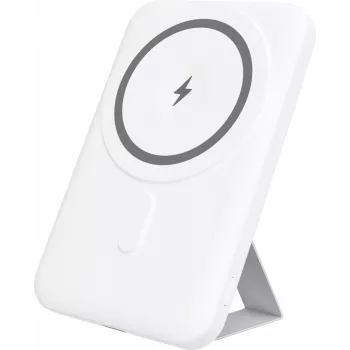 YENKEE Power Bank 501 WH SILIC 5000mAh MagSafe PD 20W Weiß