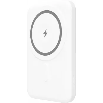 YENKEE Power Bank 501 WH SILIC 5000mAh MagSafe PD 20W Weiß