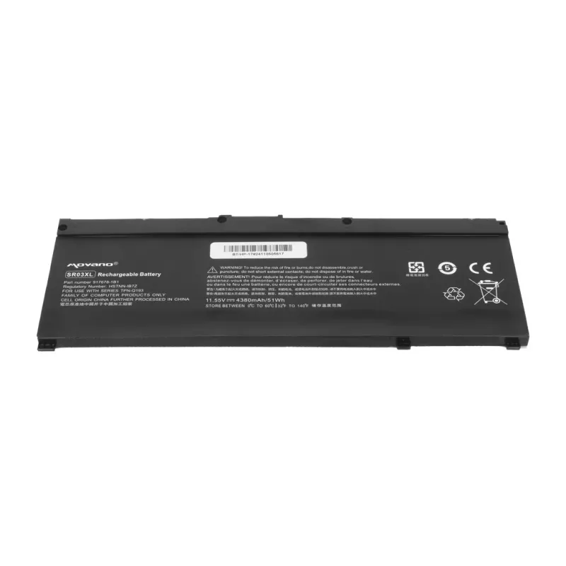 MITSU Akku SR03XL für HP Gaming 15 17 Omen 15-DC - 4380 mAh (51 Wh)