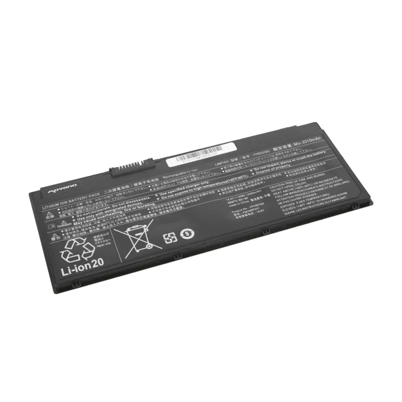 MITSU Akku FPB0338S für Fujitsu LifeBook U758 - 3490 mAh (50 Wh)