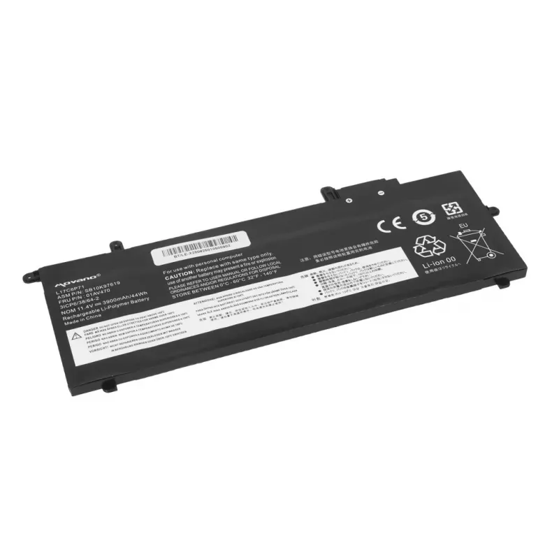 MITSU Akku L17C6P71 für Lenovo ThinkPad X280 A285 - 3900 mAh (44 Wh)