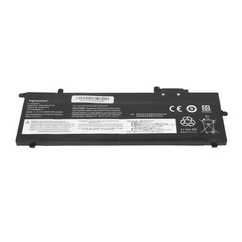 MITSU Akku L17C6P71 für Lenovo ThinkPad X280 A285 - 3900 mAh (44 Wh)