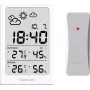 SENCOR Multifunktionsstation SWS 2300 W - Wetterstation mit Uhr, Wecker und Außensensor