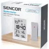 SENCOR Multifunktionsstation SWS 2300 W - Wetterstation mit Uhr, Wecker und Außensensor