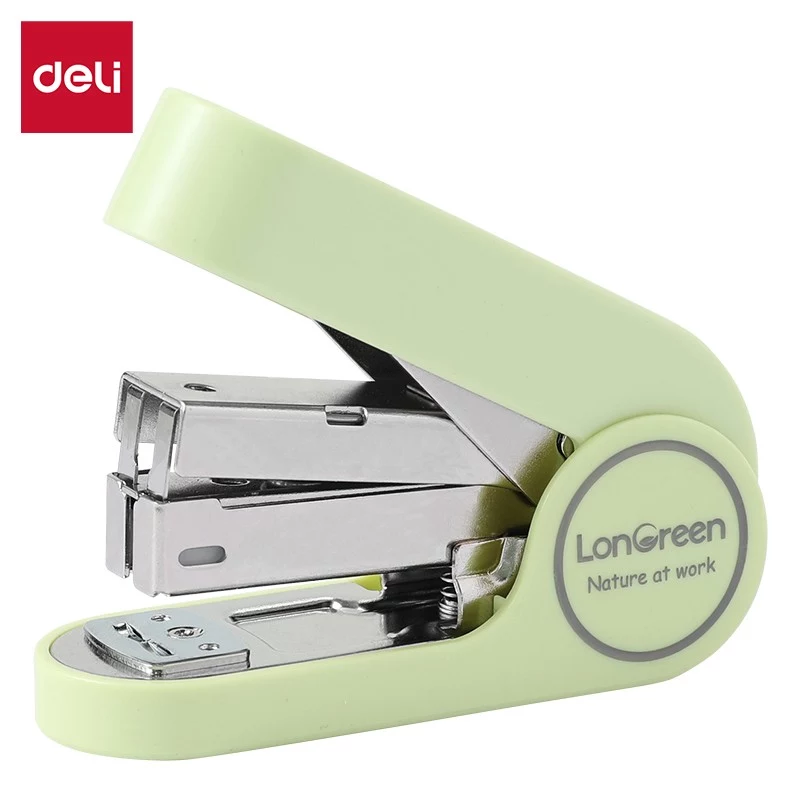 Deli LonGreen EM416 Grüner Hefter für bis zu 25 Blatt