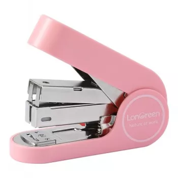 Deli LonGreen EM416 Pink Hefter bis 25 Blatt
