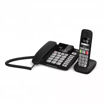 Gigaset DL780 Plus Schnurtelefon mit Anrufbeantworter, Schwarz