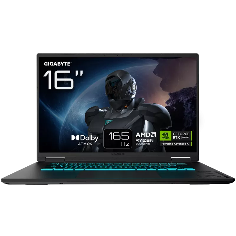 Gigabyte GAMING A16 3WHK3EEC94SH 16 Zoll QHD+ AMD Ryzen 7 260 16GB 1TB SSD RTX 5070 Windows 11 Home Englische Tastatur 2 Jahre Garantie