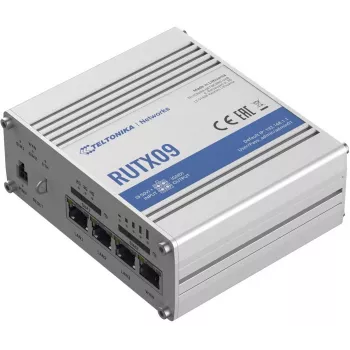 Teltonika RUTX09 Industrial 4G LTE-A Cat 6 Cellular Router mit 4-Port Gigabit Switch, Dual SIM, GNSS