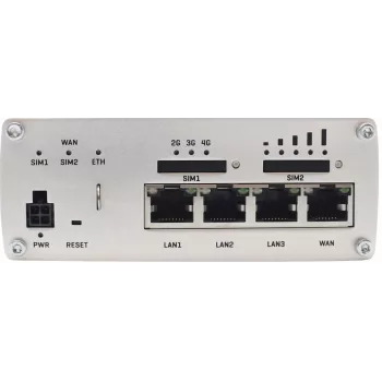 Teltonika RUTX09 Industrial 4G LTE-A Cat 6 Cellular Router mit 4-Port Gigabit Switch, Dual SIM, GNSS