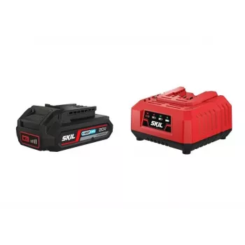 SKIL 2.4A Ladegerät + 2.0Ah Akku PWRCORE 20 3136AA