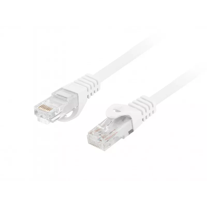LANBERG Cat.6 UTP LSZH CU Patchkabel 20m Weiß Fluke Passed