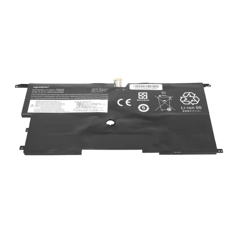 MOVANO Akku für Lenovo ThinkPad X1 Carbon Gen 2/3 - 2800 mAh (43 Wh)