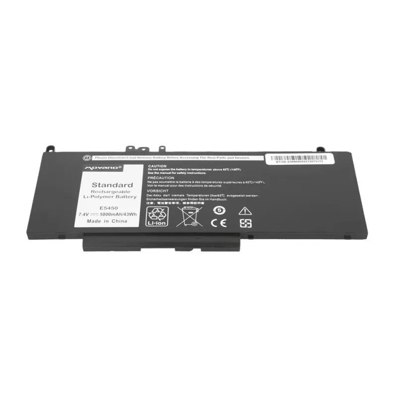 MOVANO Akku G5M10 WYJC2 8V5GX für Dell E5450 E5550 7,4V - 5800 mAh (43 Wh)