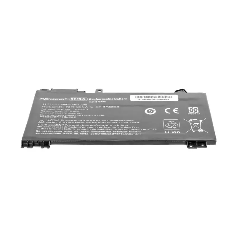 MOVANO Akku RE03XL für HP 430 440 450 G6 430 440 450 G7 - 3500 mAh (40 Wh)
