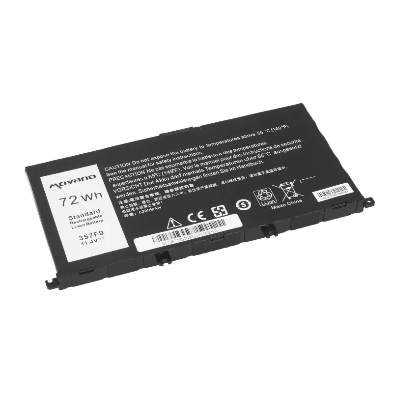 MOVANO Akku 357F9 für Dell Inspiron 5577 7557 - 6300 mAh (72 Wh)