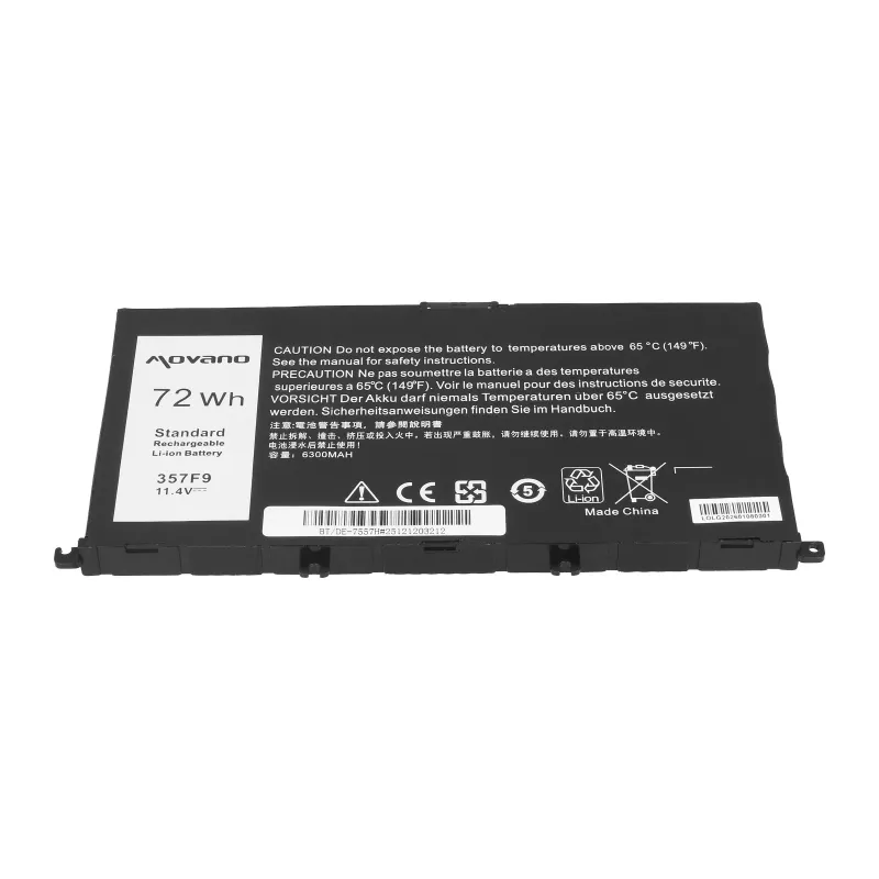 MOVANO Akku 357F9 für Dell Inspiron 5577 7557 - 6300 mAh (72 Wh)