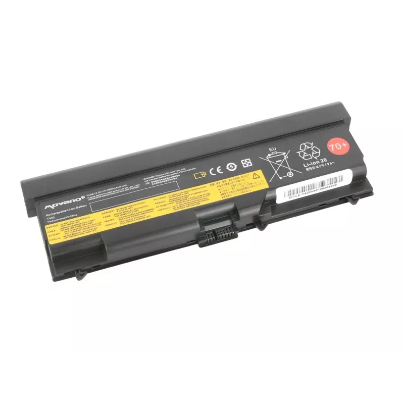 MOVANO Akku für Lenovo ThinkPad L530 T430 T530 - 6600 mAh (71 Wh)