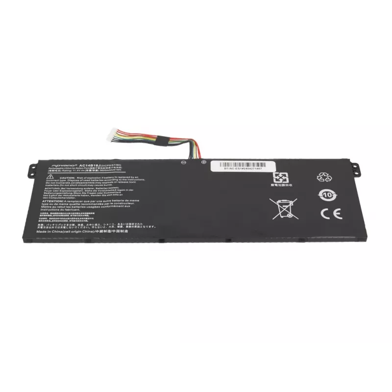 MITSU Akku AC14B13J AC14B18J für Acer Aspire ES1 V3 - 3600 mAh (41 Wh)