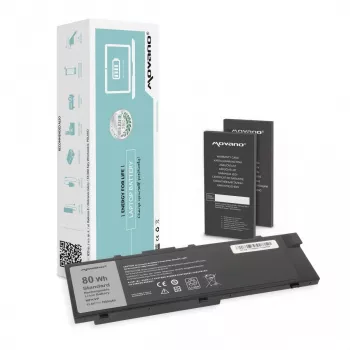 MOVANO Akku MFKVP für Dell Precision 15 7510 17 7710 - 7000 mAh (80 Wh)