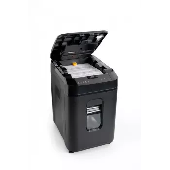 WALLNER Aktenvernichter AF160 C2 Cross-Cut, 160 Blatt automatischer Einzug, P-4 Sicherheitsstufe, 26 L Behälter, Schwarz