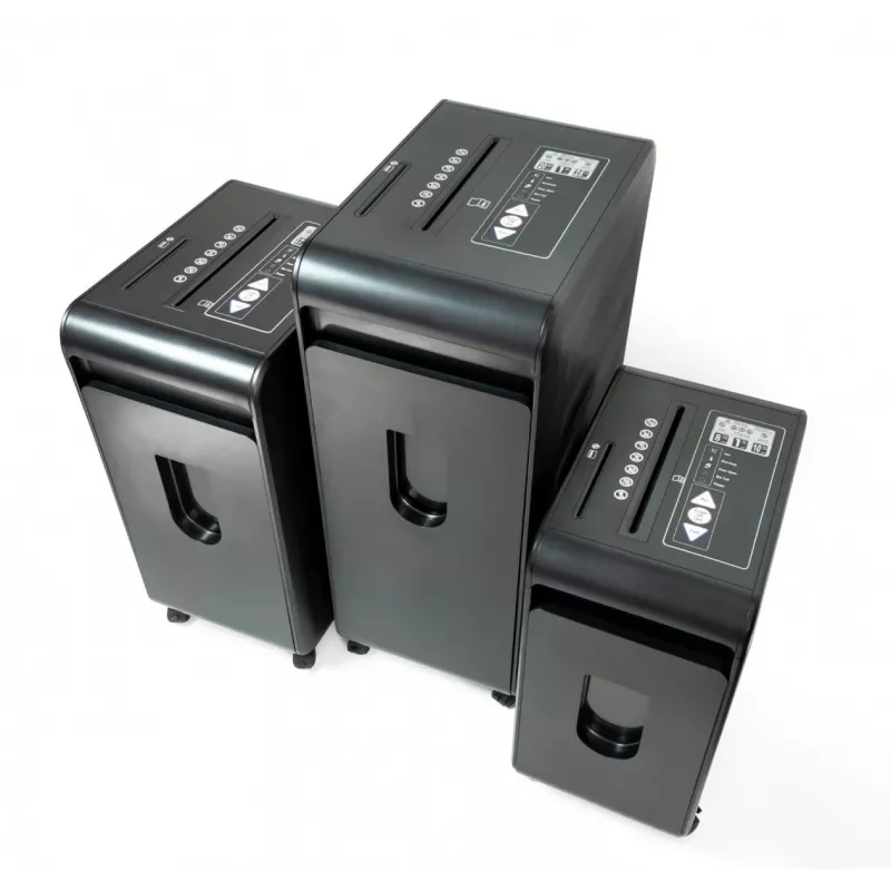 WALLNER Aktenvernichter MR 2212 C4 Partikelschnitt, 12 Blatt, 20L, Schwarz