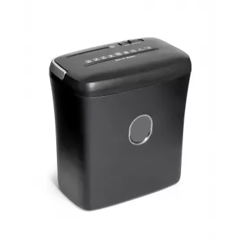 WALLNER Shredder XD1012 CD Cross-Cut Papier-Schredder, 6 Blatt, 10 L, Schwarz