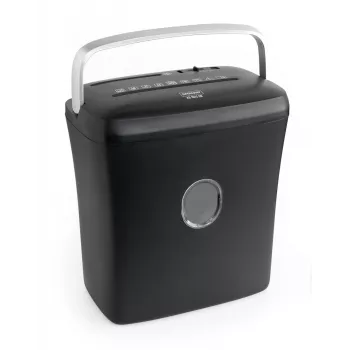 WALLNER Shredder XD1012 CD Cross-Cut Papier-Schredder, 6 Blatt, 10 L, Schwarz