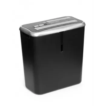 WALLNER Aktenvernichter XD805 CD Cross-Cut Papierschredder, 8 Blatt, 15L, Schwarz