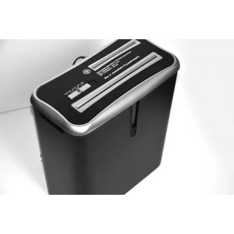 WALLNER Aktenvernichter XD805 CD Cross-Cut Papierschredder, 8 Blatt, 15L, Schwarz