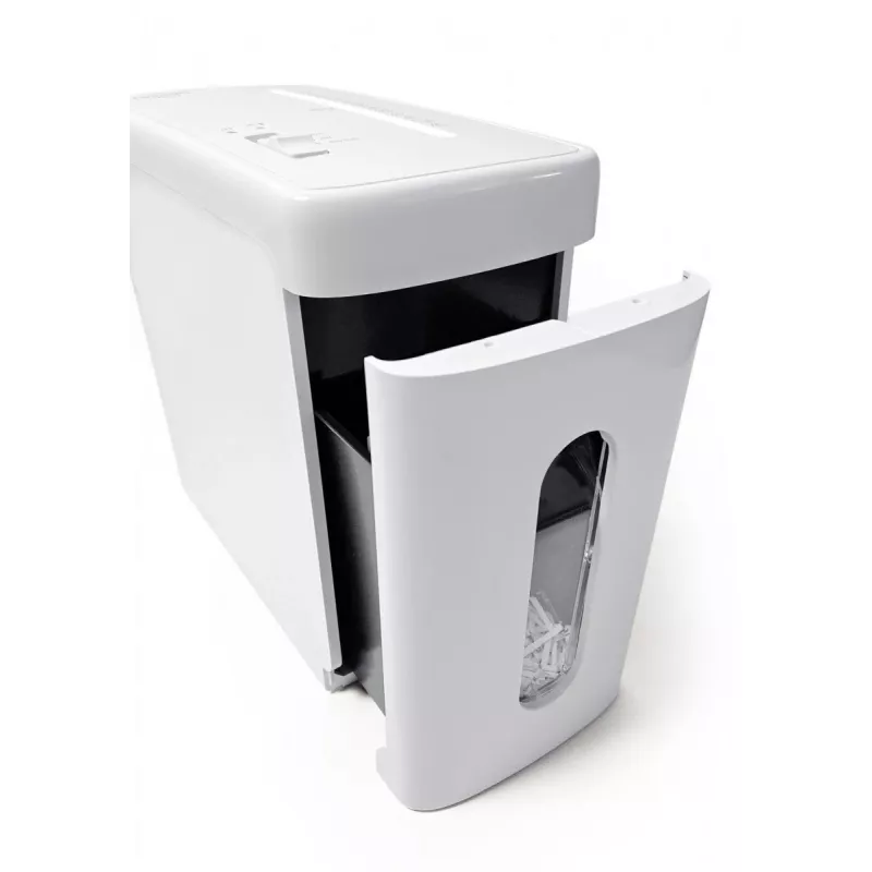 WALLNER Aktenvernichter EF910 C4 Cross-Cut Papierschredder, 6 Blatt, 10 L Behälter, Schwarz