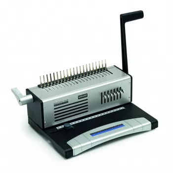 WALLNER S-68 Comb Bindegerät - Manuell, A4, 21 Löcher, 450 Blatt Kapazität