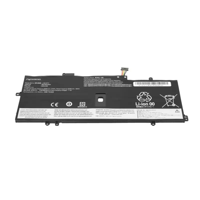 MOVANO Akku für Lenovo ThinkPad X1 Yoga 4 5 Carbon 7 8 - 3325 mAh (51 Wh)