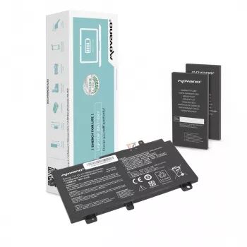 MOVANO Akku B31N1726 für Asus FX504 FX505 FX80G - 3900 mAh (44 Wh)