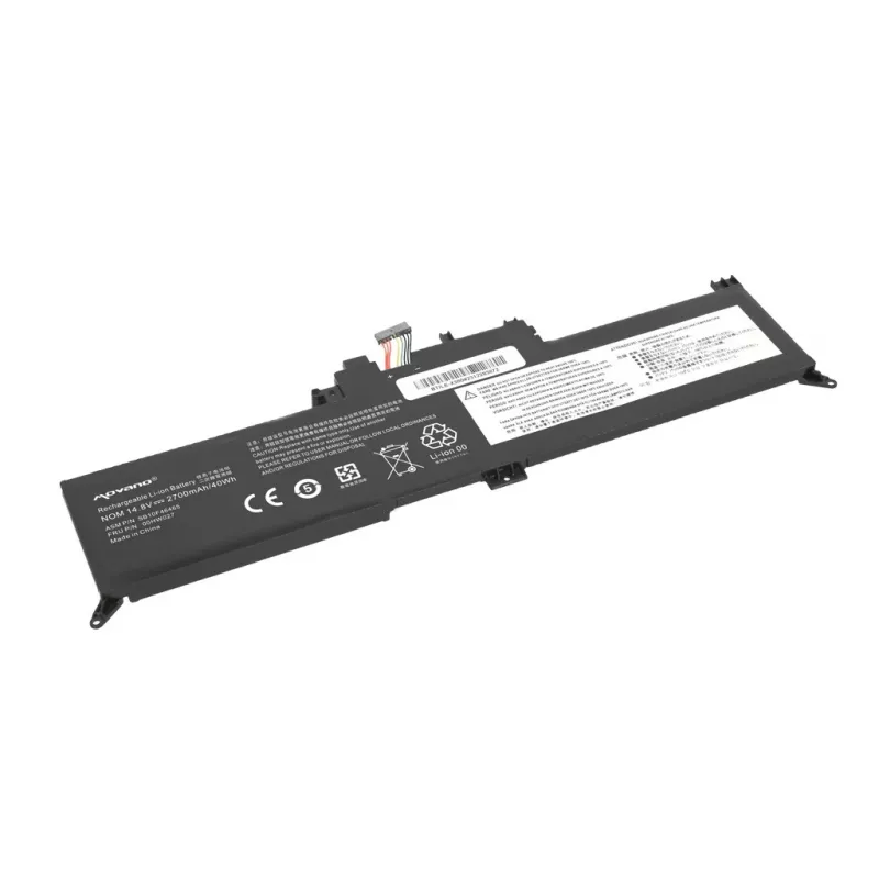 MOVANO Akku 00HW027 01AV434 für Lenovo ThinkPad Yoga 260 370 X380 - 2700 mAh (40 Wh)